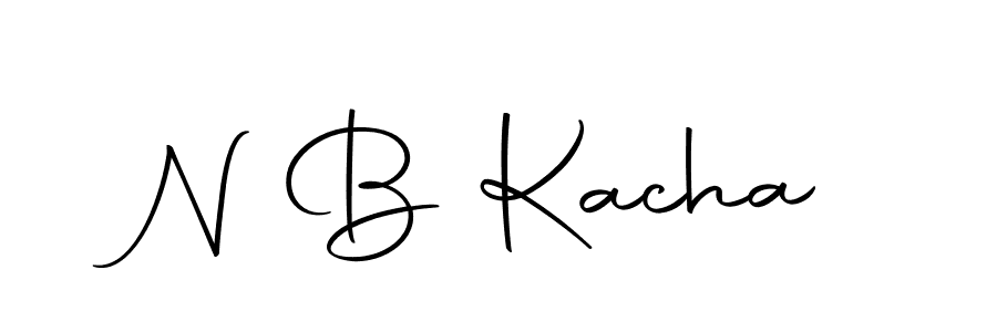 N B Kacha stylish signature style. Best Handwritten Sign (Autography-DOLnW) for my name. Handwritten Signature Collection Ideas for my name N B Kacha. N B Kacha signature style 10 images and pictures png