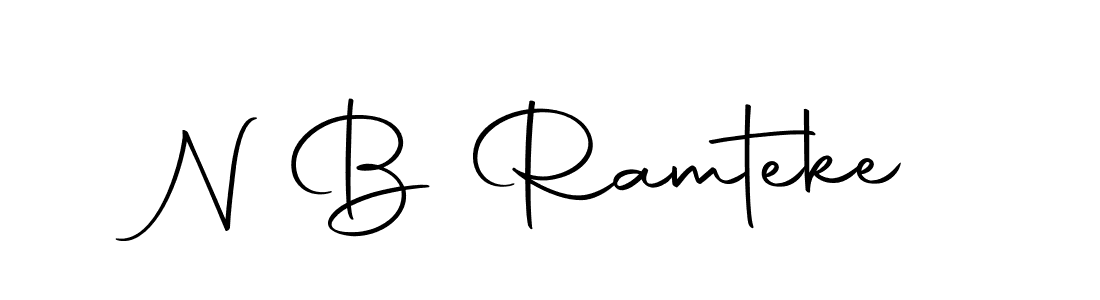 How to make N B Ramteke signature? Autography-DOLnW is a professional autograph style. Create handwritten signature for N B Ramteke name. N B Ramteke signature style 10 images and pictures png