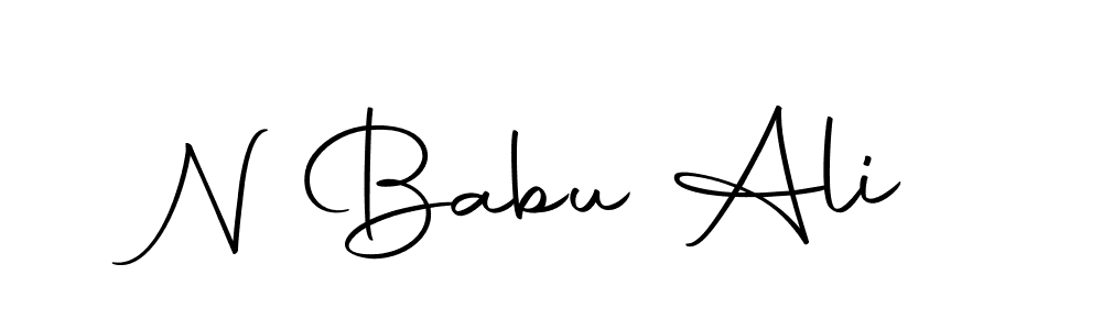 This is the best signature style for the N Babu Ali name. Also you like these signature font (Autography-DOLnW). Mix name signature. N Babu Ali signature style 10 images and pictures png