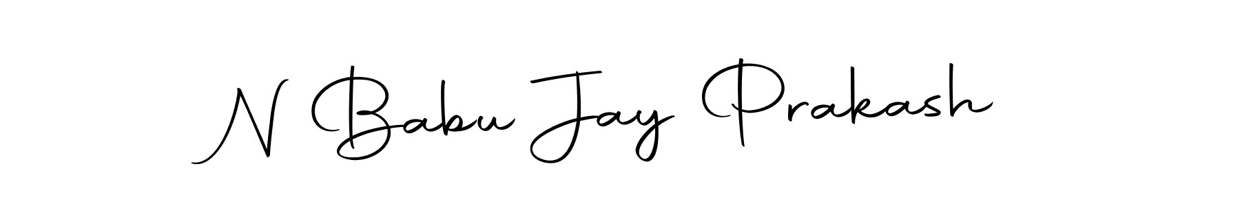 Here are the top 10 professional signature styles for the name N Babu Jay Prakash. These are the best autograph styles you can use for your name. N Babu Jay Prakash signature style 10 images and pictures png