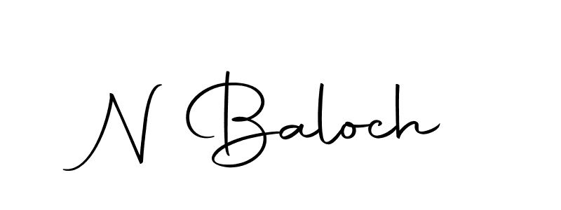 N Baloch stylish signature style. Best Handwritten Sign (Autography-DOLnW) for my name. Handwritten Signature Collection Ideas for my name N Baloch. N Baloch signature style 10 images and pictures png