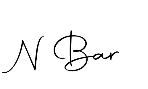 Create a beautiful signature design for name N Bar. With this signature (Autography-DOLnW) fonts, you can make a handwritten signature for free. N Bar signature style 10 images and pictures png