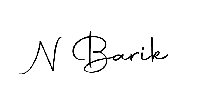 Make a beautiful signature design for name N Barik. With this signature (Autography-DOLnW) style, you can create a handwritten signature for free. N Barik signature style 10 images and pictures png