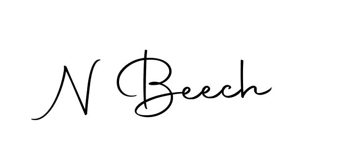 if you are searching for the best signature style for your name N Beech. so please give up your signature search. here we have designed multiple signature styles  using Autography-DOLnW. N Beech signature style 10 images and pictures png