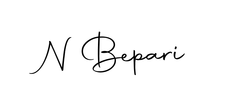 How to make N Bepari name signature. Use Autography-DOLnW style for creating short signs online. This is the latest handwritten sign. N Bepari signature style 10 images and pictures png