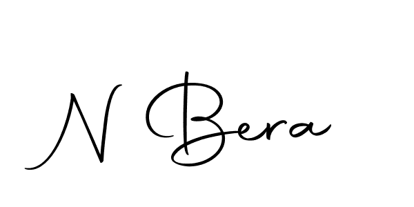 You should practise on your own different ways (Autography-DOLnW) to write your name (N Bera) in signature. don't let someone else do it for you. N Bera signature style 10 images and pictures png