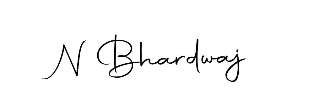 Make a beautiful signature design for name N Bhardwaj. With this signature (Autography-DOLnW) style, you can create a handwritten signature for free. N Bhardwaj signature style 10 images and pictures png