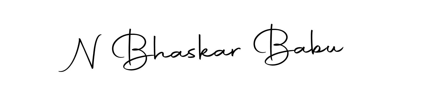 Design your own signature with our free online signature maker. With this signature software, you can create a handwritten (Autography-DOLnW) signature for name N Bhaskar Babu. N Bhaskar Babu signature style 10 images and pictures png