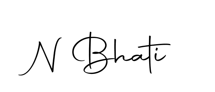 The best way (Autography-DOLnW) to make a short signature is to pick only two or three words in your name. The name N Bhati include a total of six letters. For converting this name. N Bhati signature style 10 images and pictures png