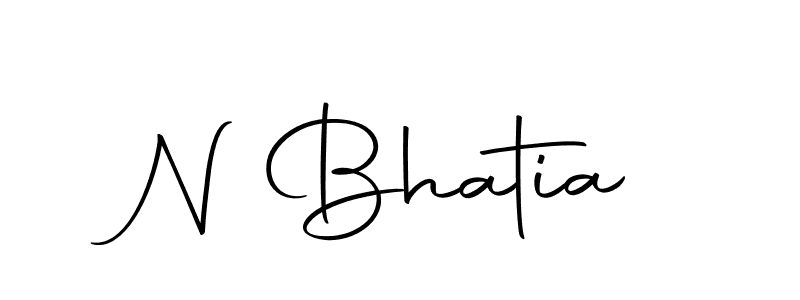 Make a short N Bhatia signature style. Manage your documents anywhere anytime using Autography-DOLnW. Create and add eSignatures, submit forms, share and send files easily. N Bhatia signature style 10 images and pictures png