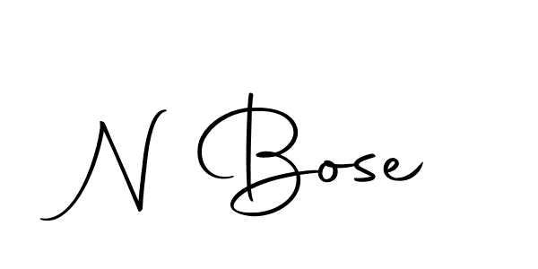 Make a beautiful signature design for name N Bose. With this signature (Autography-DOLnW) style, you can create a handwritten signature for free. N Bose signature style 10 images and pictures png