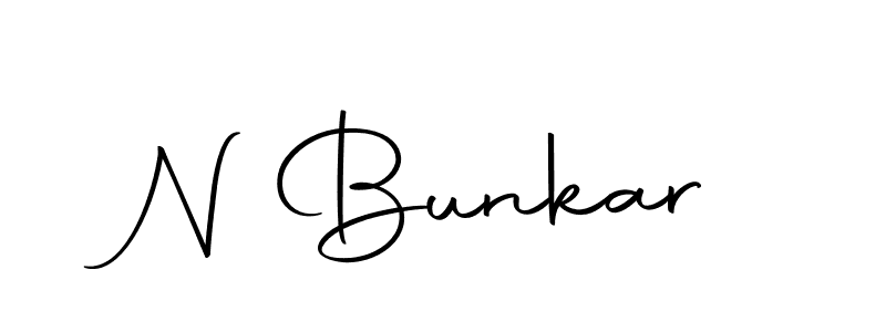 How to make N Bunkar signature? Autography-DOLnW is a professional autograph style. Create handwritten signature for N Bunkar name. N Bunkar signature style 10 images and pictures png