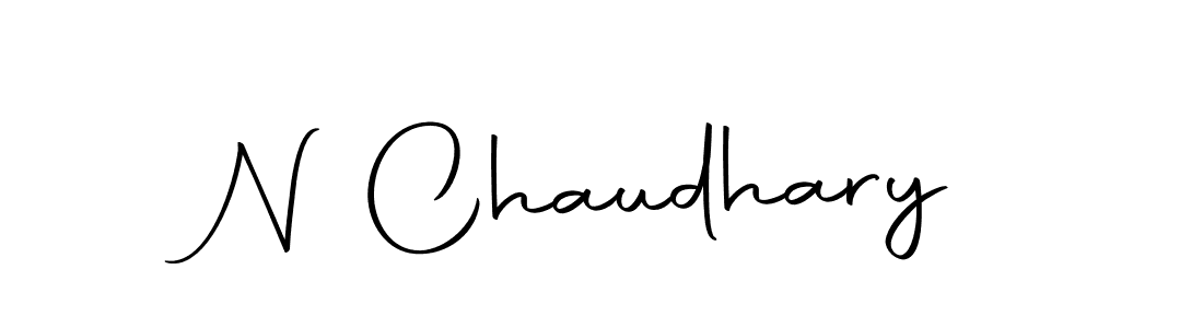 Make a beautiful signature design for name N Chaudhary. Use this online signature maker to create a handwritten signature for free. N Chaudhary signature style 10 images and pictures png