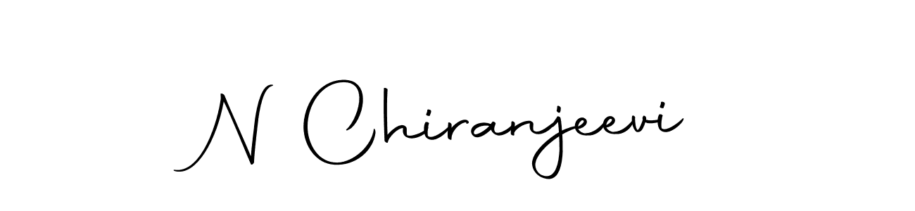 How to make N Chiranjeevi name signature. Use Autography-DOLnW style for creating short signs online. This is the latest handwritten sign. N Chiranjeevi signature style 10 images and pictures png