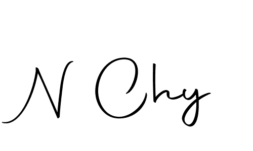 Create a beautiful signature design for name N Chy. With this signature (Autography-DOLnW) fonts, you can make a handwritten signature for free. N Chy signature style 10 images and pictures png