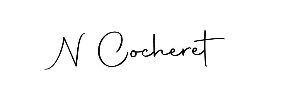 Use a signature maker to create a handwritten signature online. With this signature software, you can design (Autography-DOLnW) your own signature for name N Cocheret. N Cocheret signature style 10 images and pictures png