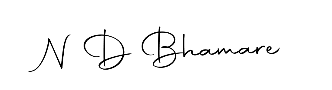 Make a beautiful signature design for name N D Bhamare. With this signature (Autography-DOLnW) style, you can create a handwritten signature for free. N D Bhamare signature style 10 images and pictures png