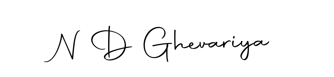 Also we have N D Ghevariya name is the best signature style. Create professional handwritten signature collection using Autography-DOLnW autograph style. N D Ghevariya signature style 10 images and pictures png