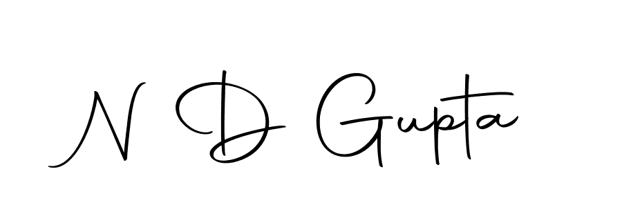 How to make N D Gupta signature? Autography-DOLnW is a professional autograph style. Create handwritten signature for N D Gupta name. N D Gupta signature style 10 images and pictures png