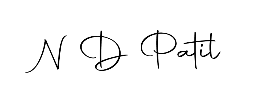 Create a beautiful signature design for name N D Patil. With this signature (Autography-DOLnW) fonts, you can make a handwritten signature for free. N D Patil signature style 10 images and pictures png