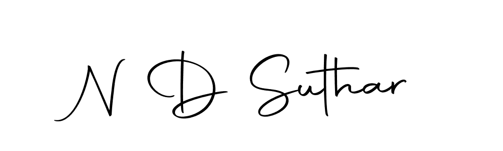 Also we have N D Suthar name is the best signature style. Create professional handwritten signature collection using Autography-DOLnW autograph style. N D Suthar signature style 10 images and pictures png