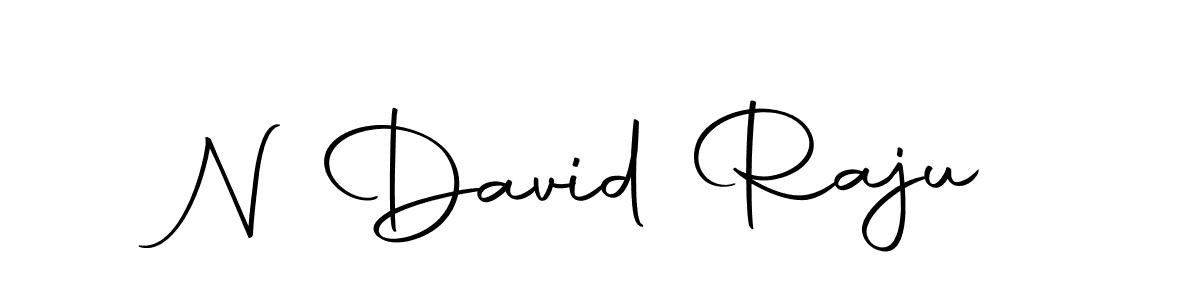 How to make N David Raju name signature. Use Autography-DOLnW style for creating short signs online. This is the latest handwritten sign. N David Raju signature style 10 images and pictures png