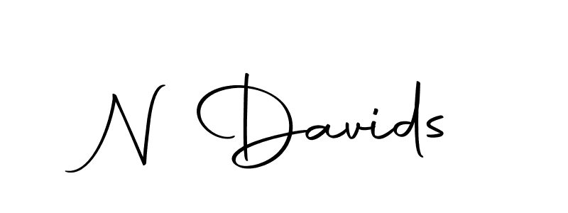 You should practise on your own different ways (Autography-DOLnW) to write your name (N Davids) in signature. don't let someone else do it for you. N Davids signature style 10 images and pictures png