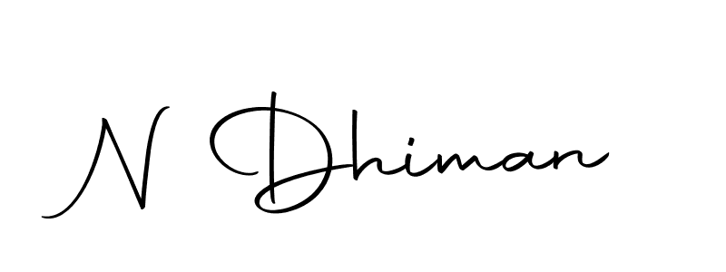 How to make N Dhiman signature? Autography-DOLnW is a professional autograph style. Create handwritten signature for N Dhiman name. N Dhiman signature style 10 images and pictures png