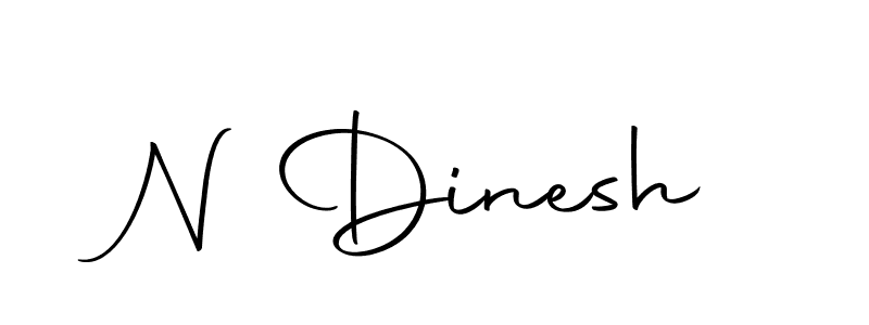 Design your own signature with our free online signature maker. With this signature software, you can create a handwritten (Autography-DOLnW) signature for name N Dinesh. N Dinesh signature style 10 images and pictures png