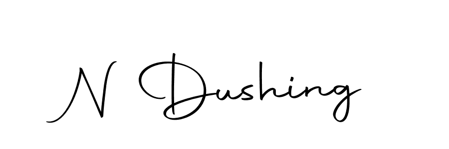 The best way (Autography-DOLnW) to make a short signature is to pick only two or three words in your name. The name N Dushing include a total of six letters. For converting this name. N Dushing signature style 10 images and pictures png