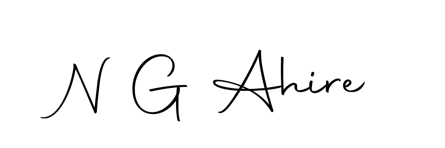 Make a beautiful signature design for name N G Ahire. Use this online signature maker to create a handwritten signature for free. N G Ahire signature style 10 images and pictures png