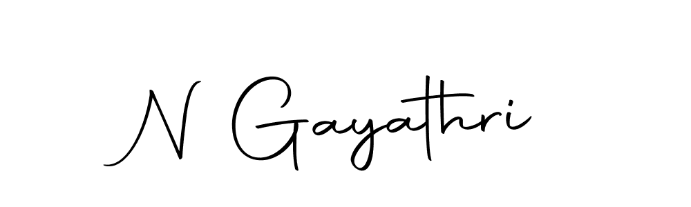 Make a beautiful signature design for name N Gayathri. With this signature (Autography-DOLnW) style, you can create a handwritten signature for free. N Gayathri signature style 10 images and pictures png
