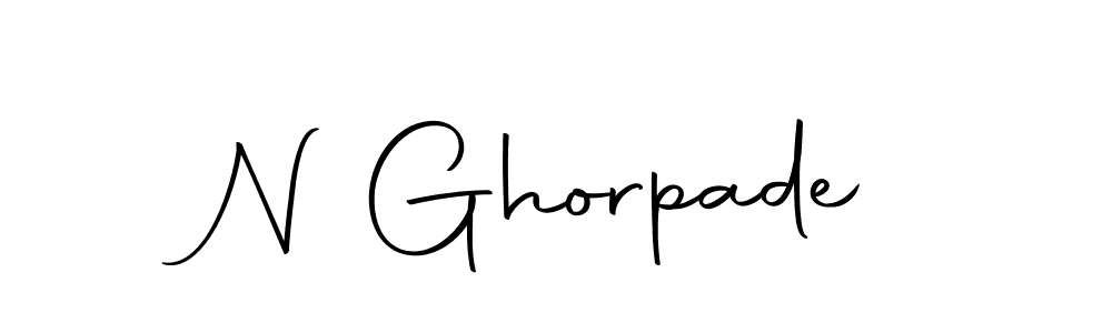 How to make N Ghorpade name signature. Use Autography-DOLnW style for creating short signs online. This is the latest handwritten sign. N Ghorpade signature style 10 images and pictures png