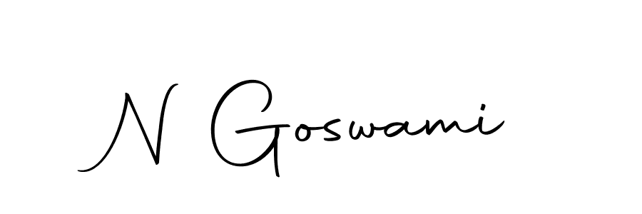 You should practise on your own different ways (Autography-DOLnW) to write your name (N Goswami) in signature. don't let someone else do it for you. N Goswami signature style 10 images and pictures png