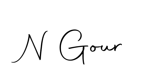 You should practise on your own different ways (Autography-DOLnW) to write your name (N Gour) in signature. don't let someone else do it for you. N Gour signature style 10 images and pictures png