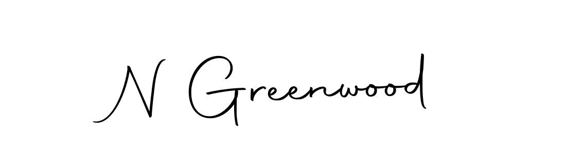 How to make N Greenwood name signature. Use Autography-DOLnW style for creating short signs online. This is the latest handwritten sign. N Greenwood signature style 10 images and pictures png