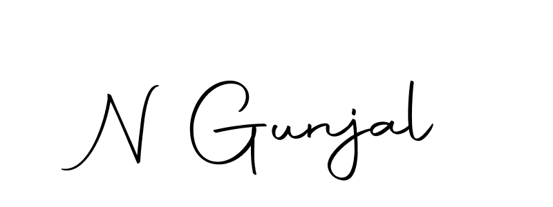 Make a beautiful signature design for name N Gunjal. Use this online signature maker to create a handwritten signature for free. N Gunjal signature style 10 images and pictures png