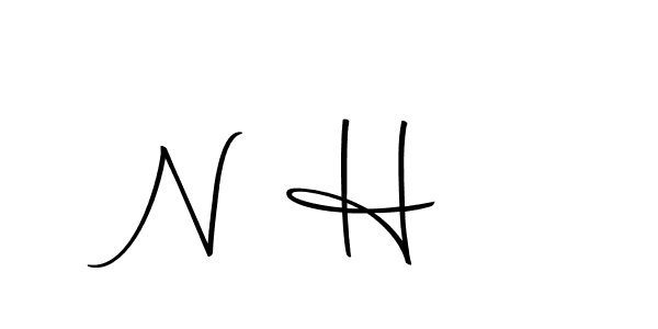 Make a beautiful signature design for name N H Ş. With this signature (Autography-DOLnW) style, you can create a handwritten signature for free. N H Ş signature style 10 images and pictures png