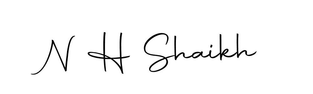 if you are searching for the best signature style for your name N H Shaikh. so please give up your signature search. here we have designed multiple signature styles  using Autography-DOLnW. N H Shaikh signature style 10 images and pictures png