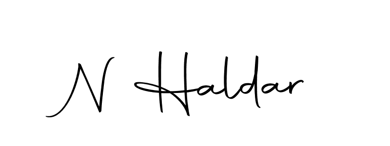 You should practise on your own different ways (Autography-DOLnW) to write your name (N Haldar) in signature. don't let someone else do it for you. N Haldar signature style 10 images and pictures png