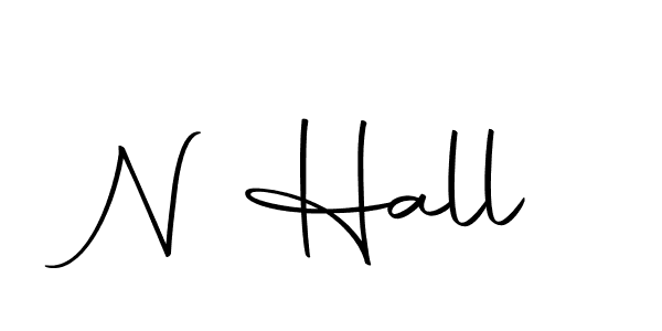 How to make N Hall signature? Autography-DOLnW is a professional autograph style. Create handwritten signature for N Hall name. N Hall signature style 10 images and pictures png