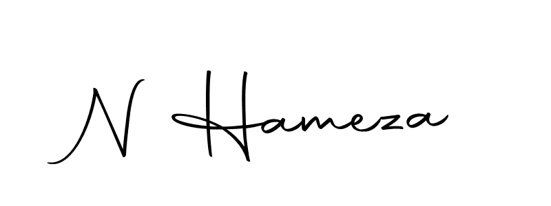 The best way (Autography-DOLnW) to make a short signature is to pick only two or three words in your name. The name N Hameza include a total of six letters. For converting this name. N Hameza signature style 10 images and pictures png