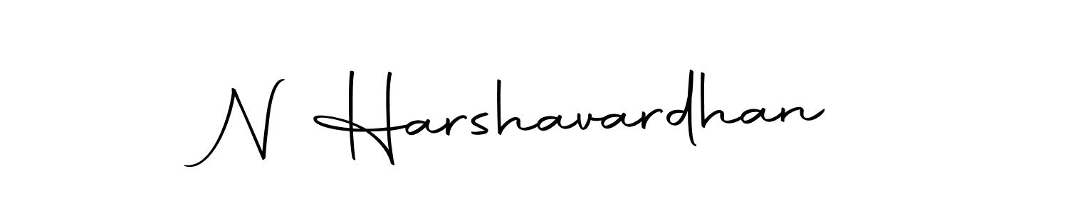 Create a beautiful signature design for name N Harshavardhan. With this signature (Autography-DOLnW) fonts, you can make a handwritten signature for free. N Harshavardhan signature style 10 images and pictures png