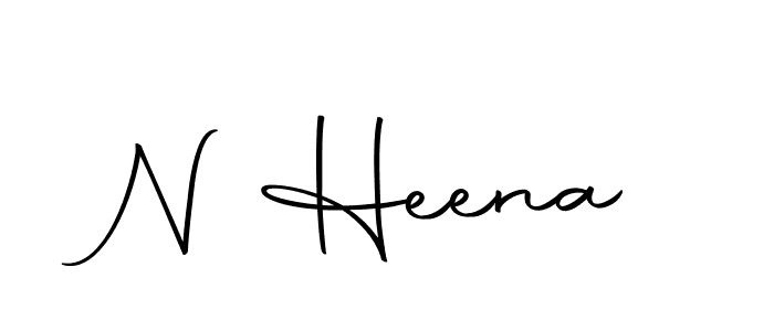 Design your own signature with our free online signature maker. With this signature software, you can create a handwritten (Autography-DOLnW) signature for name N Heena. N Heena signature style 10 images and pictures png