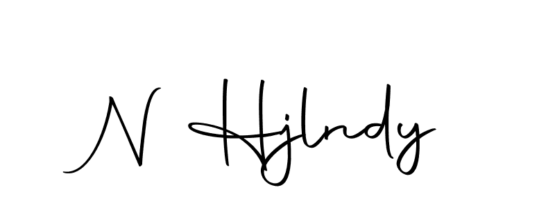 N Hjlndy stylish signature style. Best Handwritten Sign (Autography-DOLnW) for my name. Handwritten Signature Collection Ideas for my name N Hjlndy. N Hjlndy signature style 10 images and pictures png