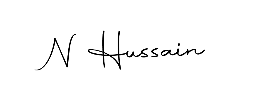 Make a beautiful signature design for name N Hussain. Use this online signature maker to create a handwritten signature for free. N Hussain signature style 10 images and pictures png