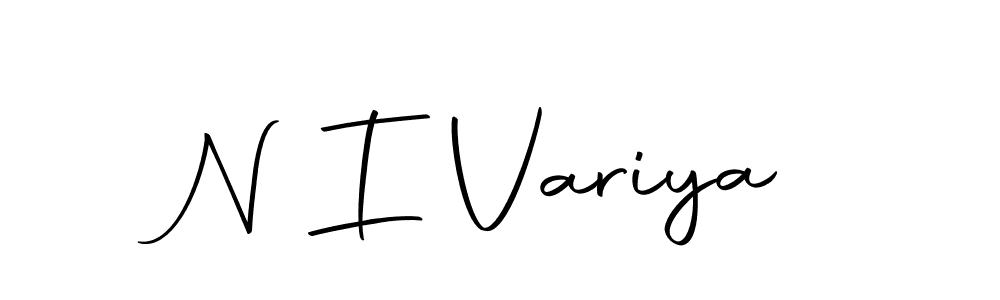 Also we have N I Variya name is the best signature style. Create professional handwritten signature collection using Autography-DOLnW autograph style. N I Variya signature style 10 images and pictures png