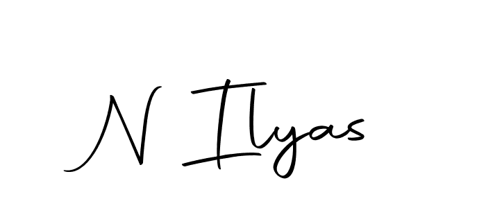 if you are searching for the best signature style for your name N Ilyas. so please give up your signature search. here we have designed multiple signature styles  using Autography-DOLnW. N Ilyas signature style 10 images and pictures png