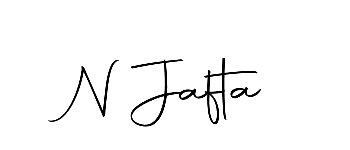 How to make N Jafta name signature. Use Autography-DOLnW style for creating short signs online. This is the latest handwritten sign. N Jafta signature style 10 images and pictures png