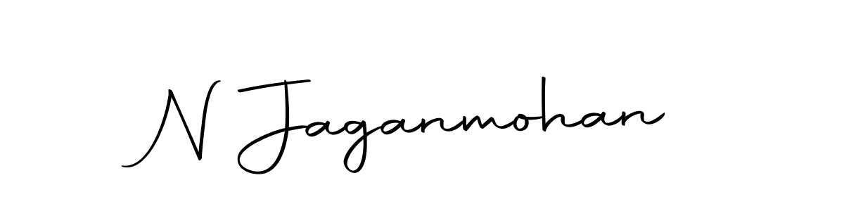 Make a beautiful signature design for name N Jaganmohan. With this signature (Autography-DOLnW) style, you can create a handwritten signature for free. N Jaganmohan signature style 10 images and pictures png